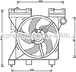 AVA QUALITY COOLING ventiliatorius, radiatoriaus CN7547